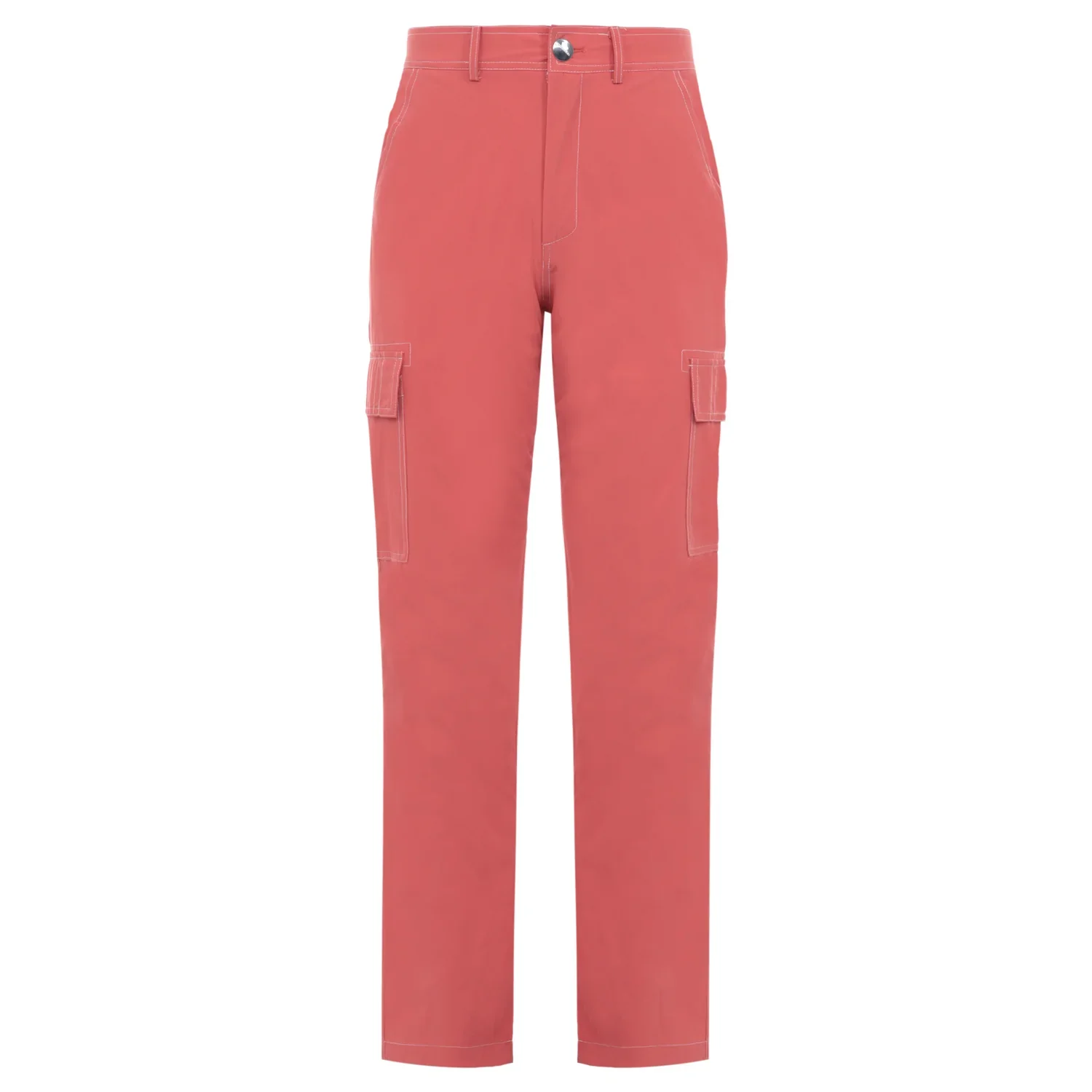 Pantalon fluide cargo Orange - Image 6