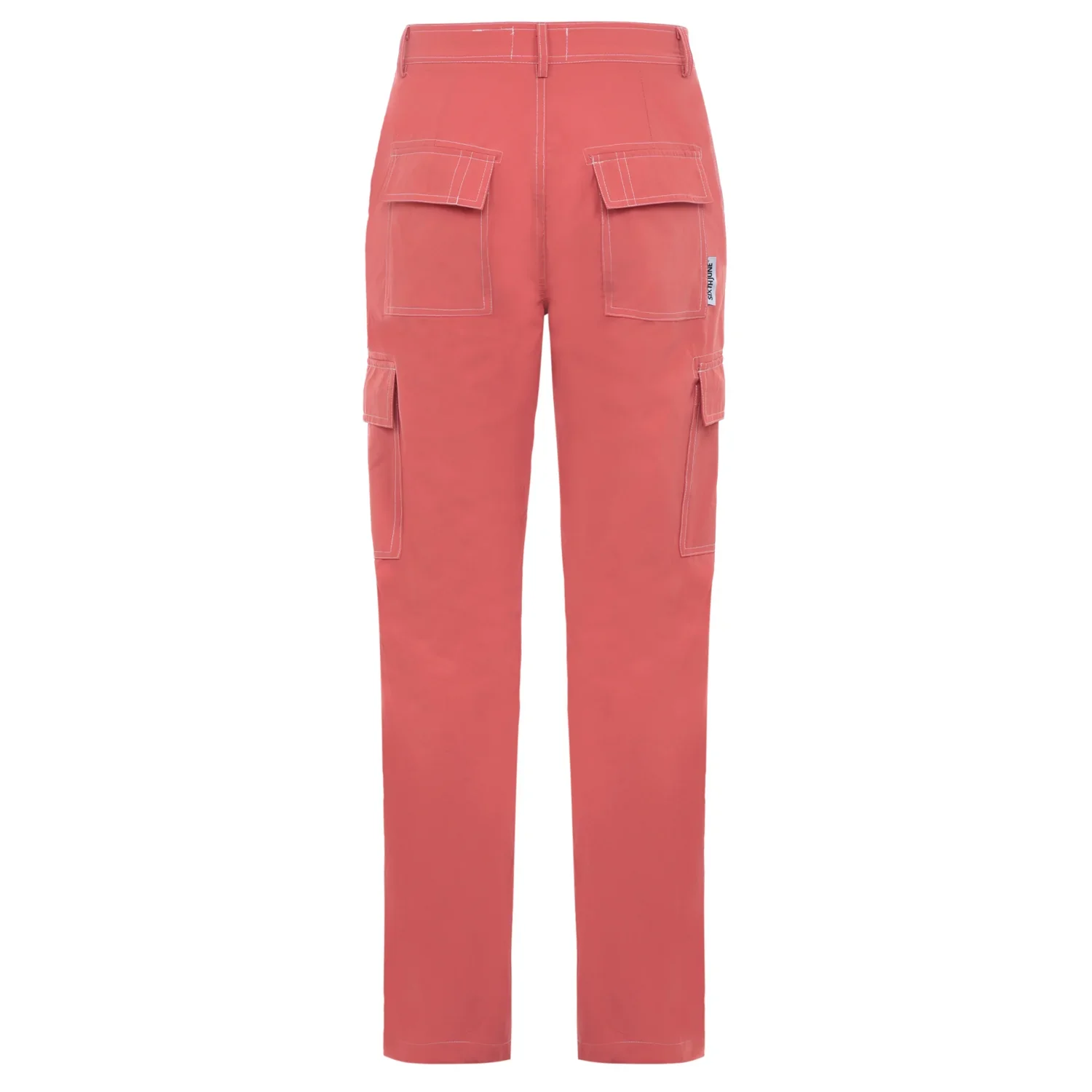 Pantalon fluide cargo Orange - Image 7