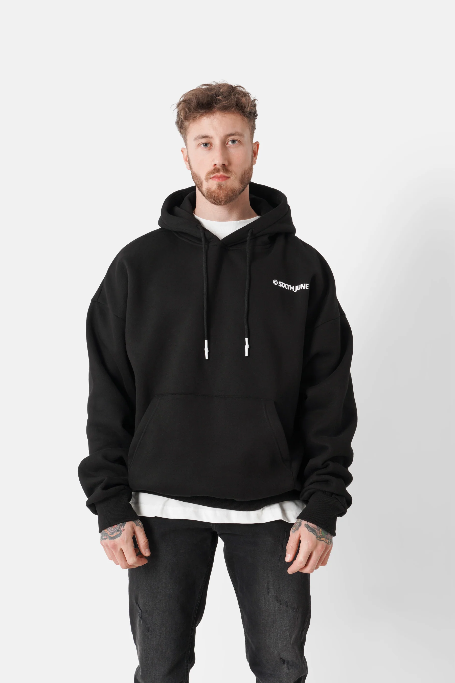 Sweatshirt capuche youth culture dos Noir - Image 5