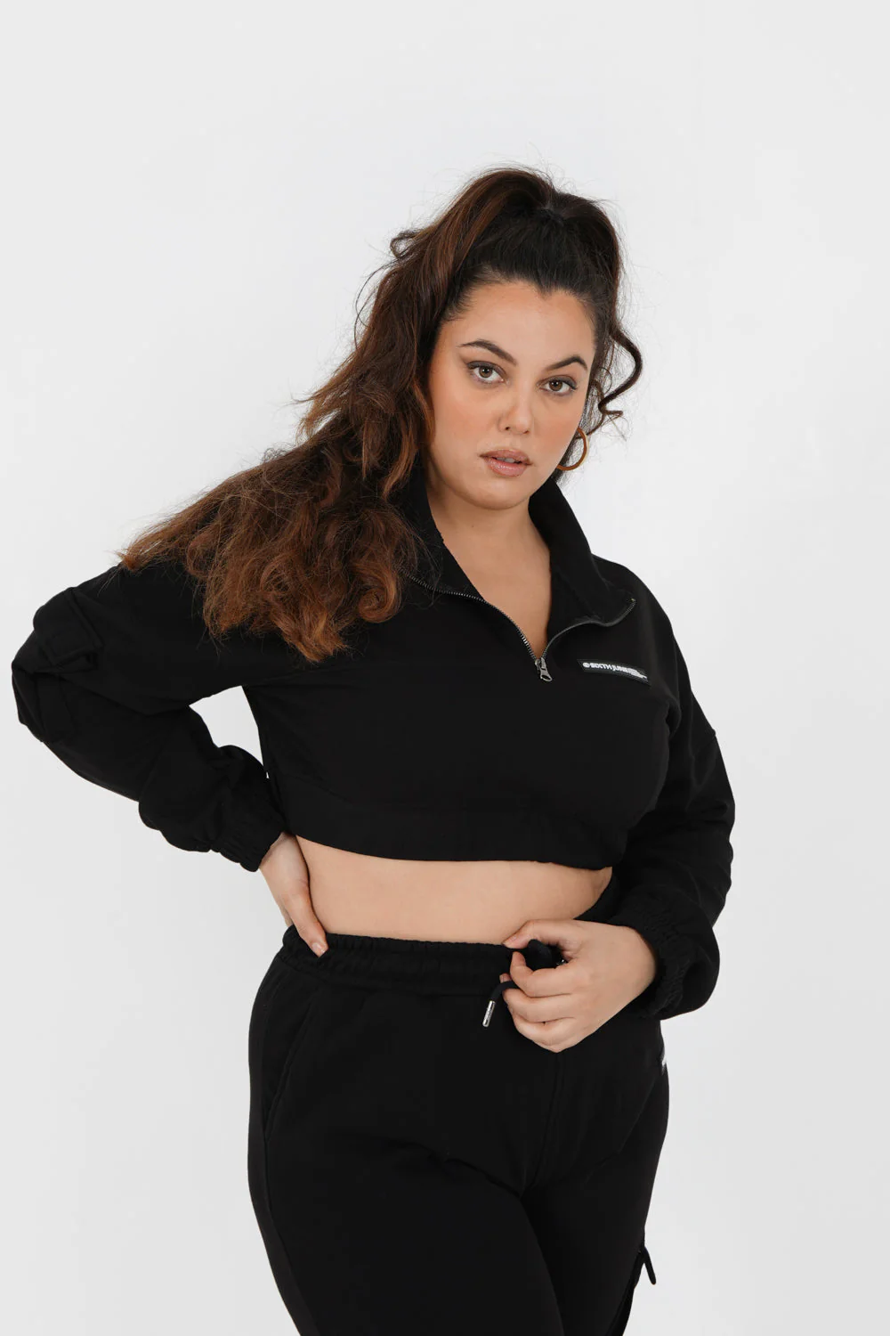 CROPPED zipped sweatshirt - Image 8