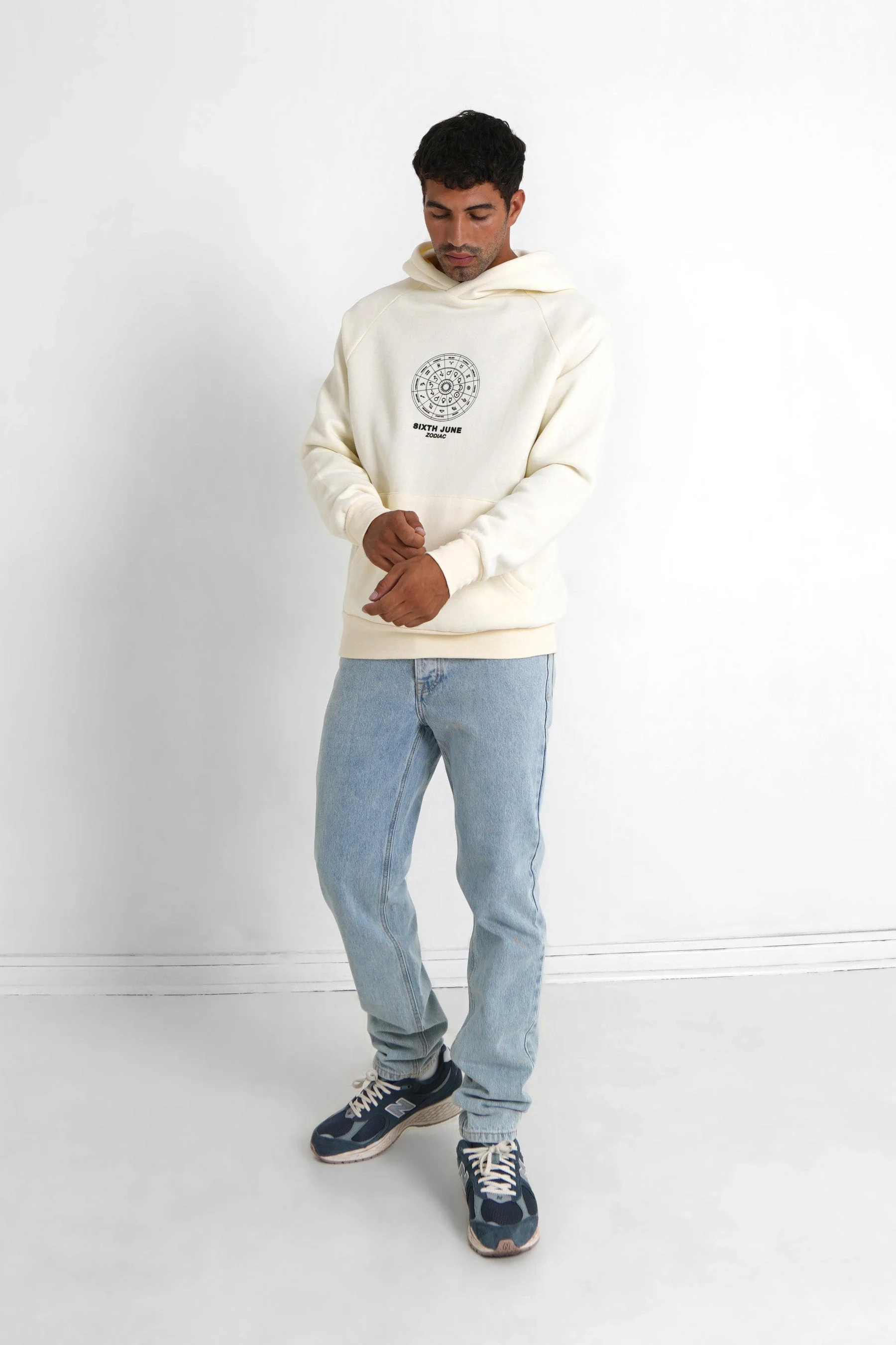 Sweat capuche signes zodiaque Beige clair - Image 2